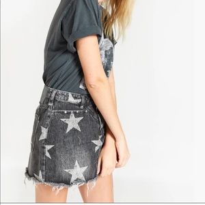 One Teaspoon Camden Star Gray Trucker Skirt 27